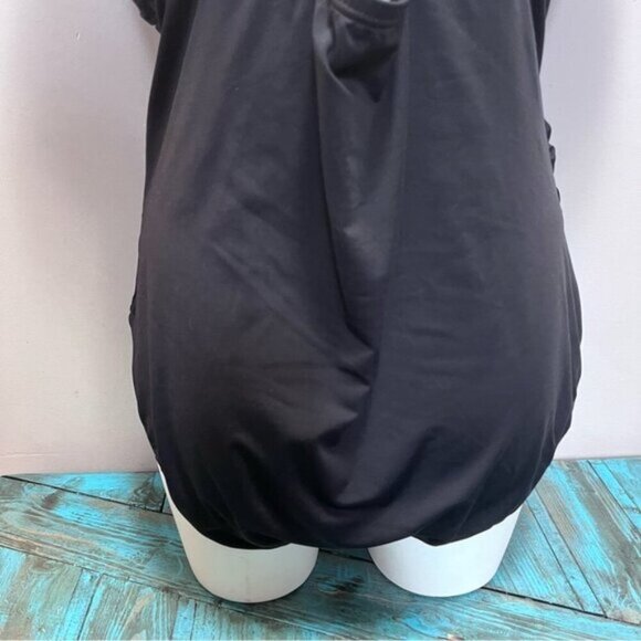 MICHAEL Michael Kors Shirred Cross Front One Piece Swimsuit - Iconic Solids - Picture 8 of 10